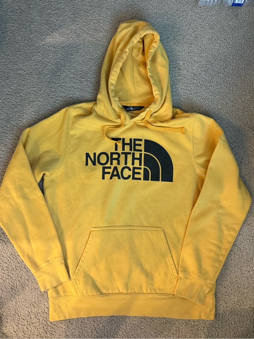 The North Face Men’s Yellow Logo Crewneck Hoodie